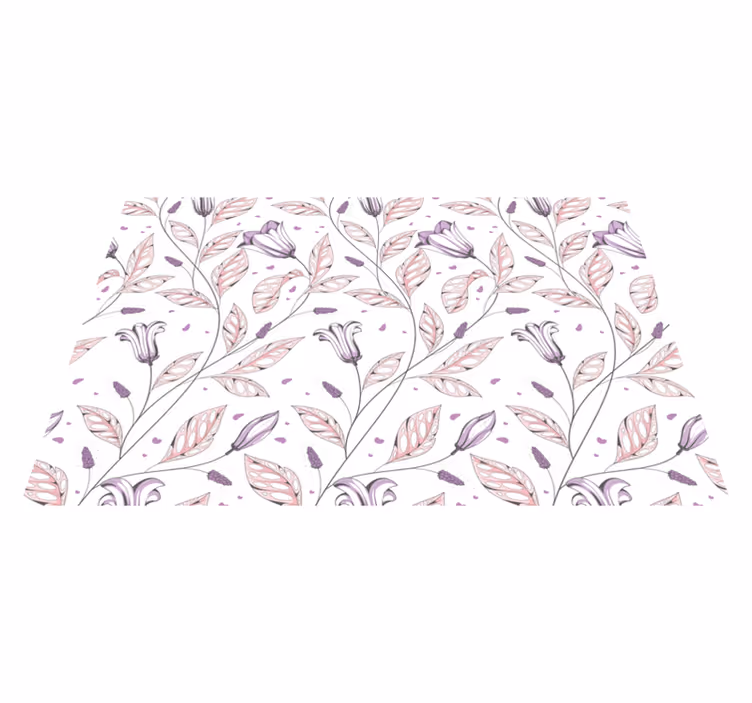 Original placemats floral design artwork - TenStickers