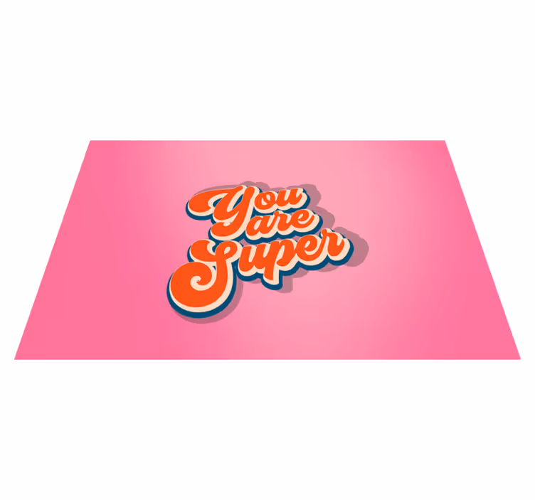 "believe in yourself placemat with quote" - TenStickers