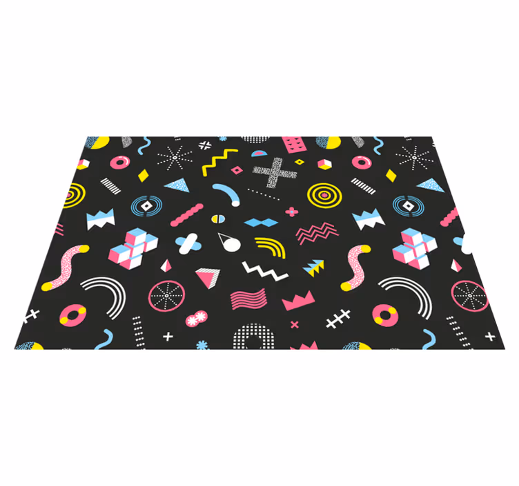 Original placemats with bright geometric shapes - TenStickers