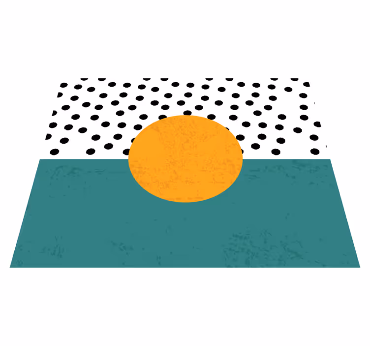 Modern placemats with bold polka dot base - TenStickers