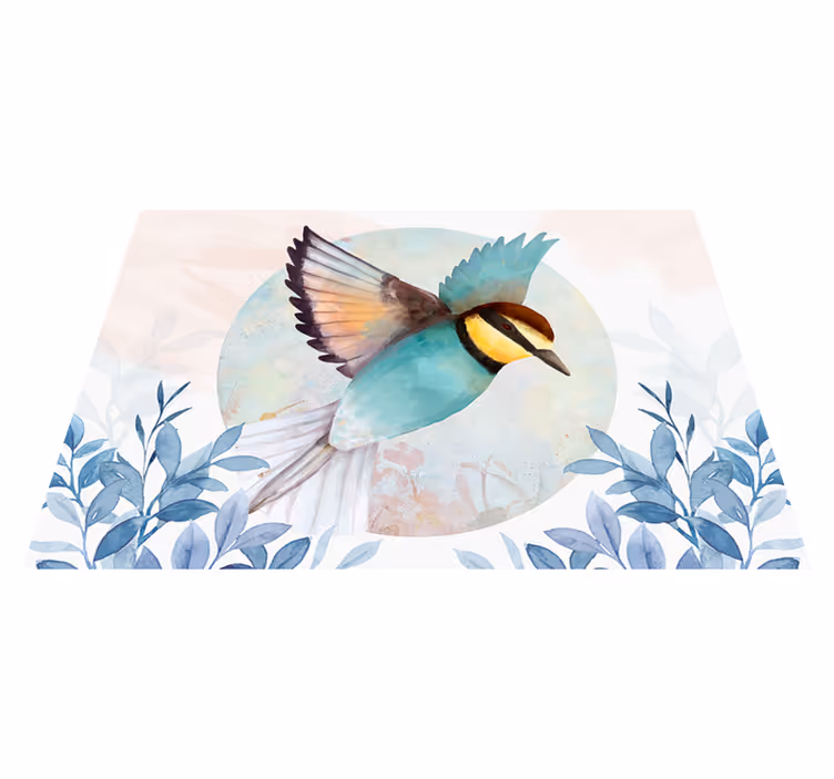 Original placemats with colorful bird artwork - TenStickers