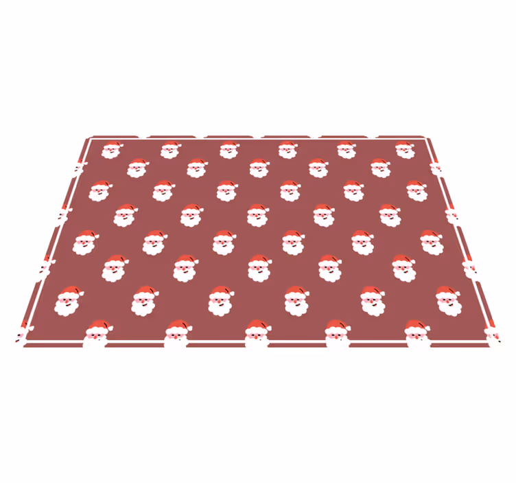 Christmas placemats santa face design - TenStickers