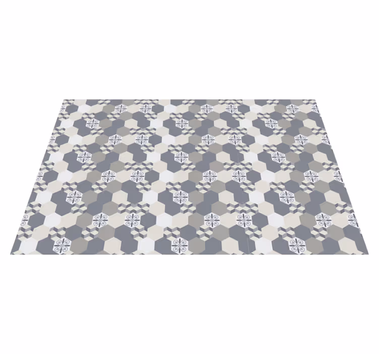 Placemat geometric hexagon design - TenStickers