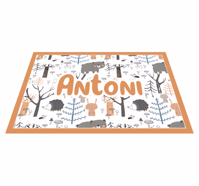 Scandinavian forest with animals placemats - TenStickers