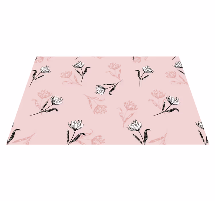 Elegant botanical composition placemat - TenStickers
