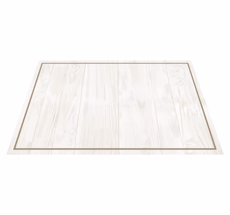 White wood rectangular placemats - TenStickers