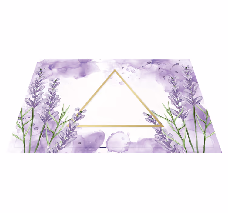 Digital lavender triangle placemats - TenStickers
