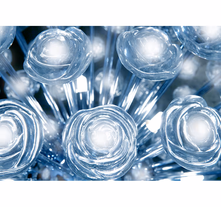 Crystal flower Wall Mural - TenStickers