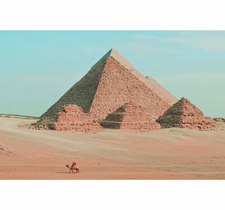 Africa wall mural pyramids aesthetic photography - TenStickers