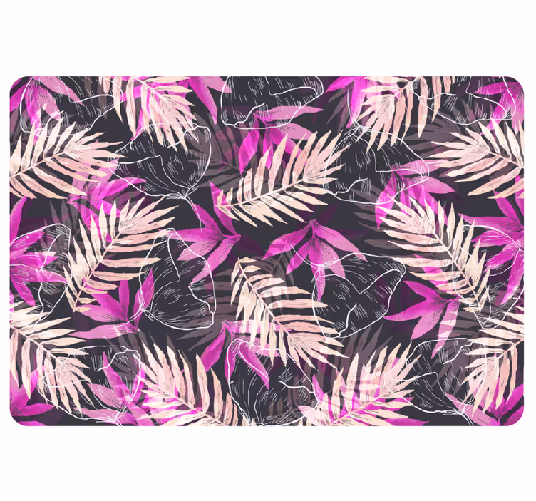 Jungle wall mural exotic flowers - TenStickers