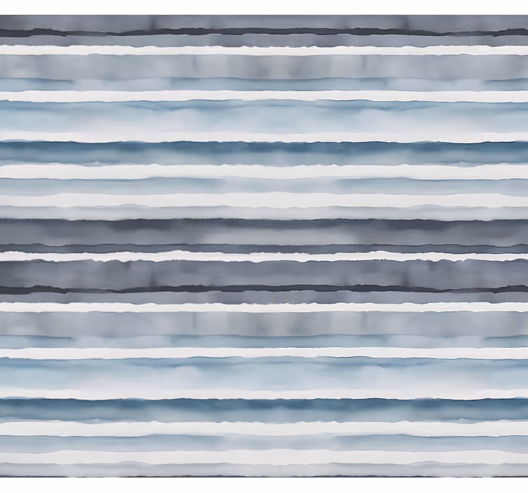 Bathroom mural watercolor horizon design - TenStickers