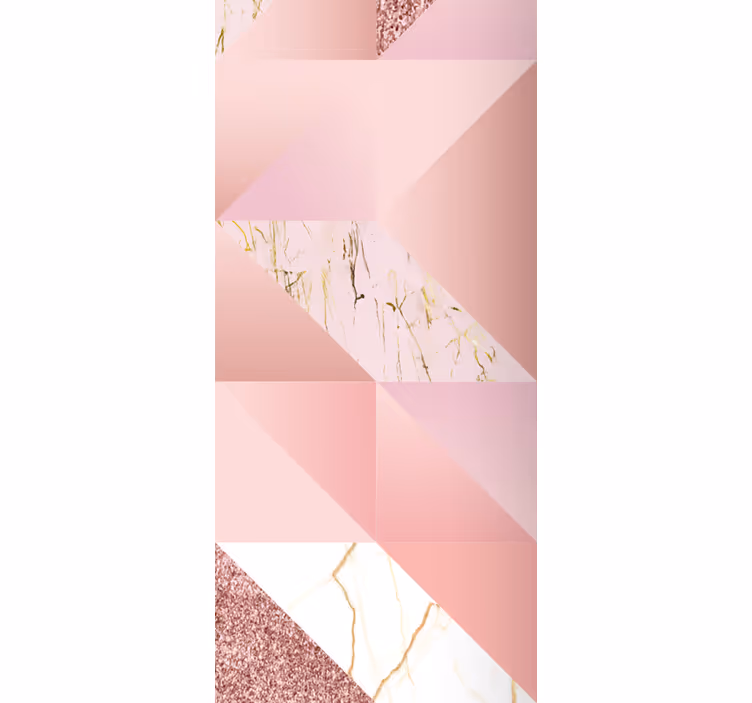 Bathroom mural in pink golden marble - TenStickers