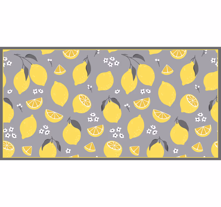 Kitchen mural tropical lemon design - TenStickers