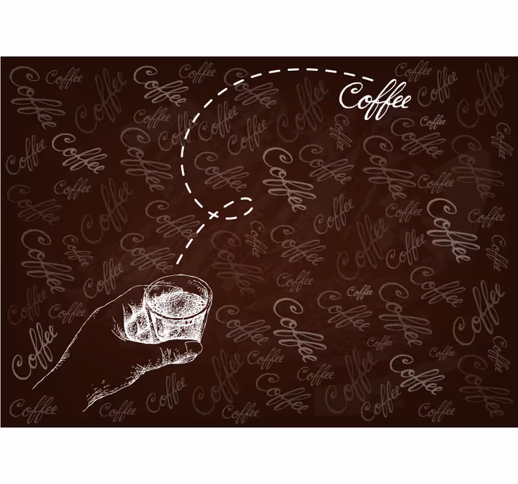 Kitchen mural espresso shot - TenStickers