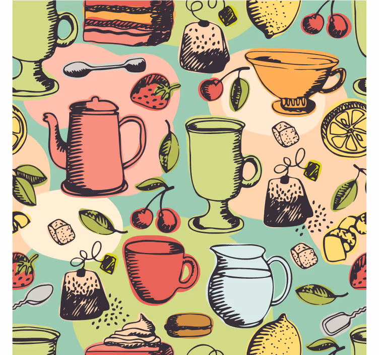 Kitchen mural food kitchen - TenStickers