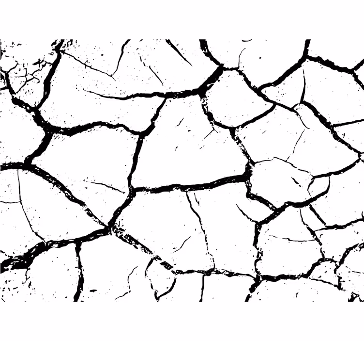 White wall mural worn concrete design - TenStickers