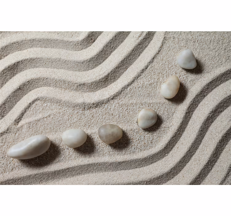 Entrance wall mural zen meditation - TenStickers