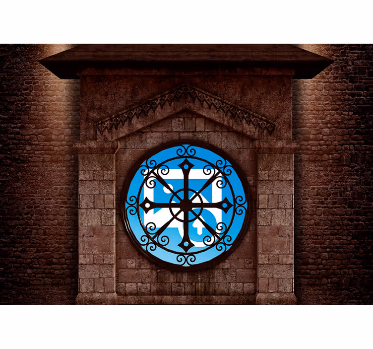 Personalised classic stone view 3D Wall Mural - TenStickers