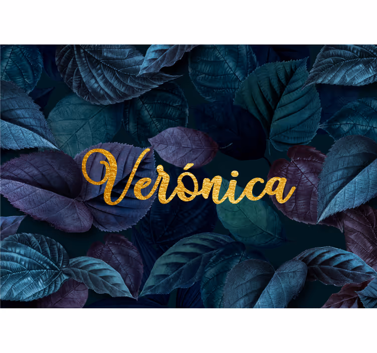 Elegant Leaf Pattern flower mural - TenStickers