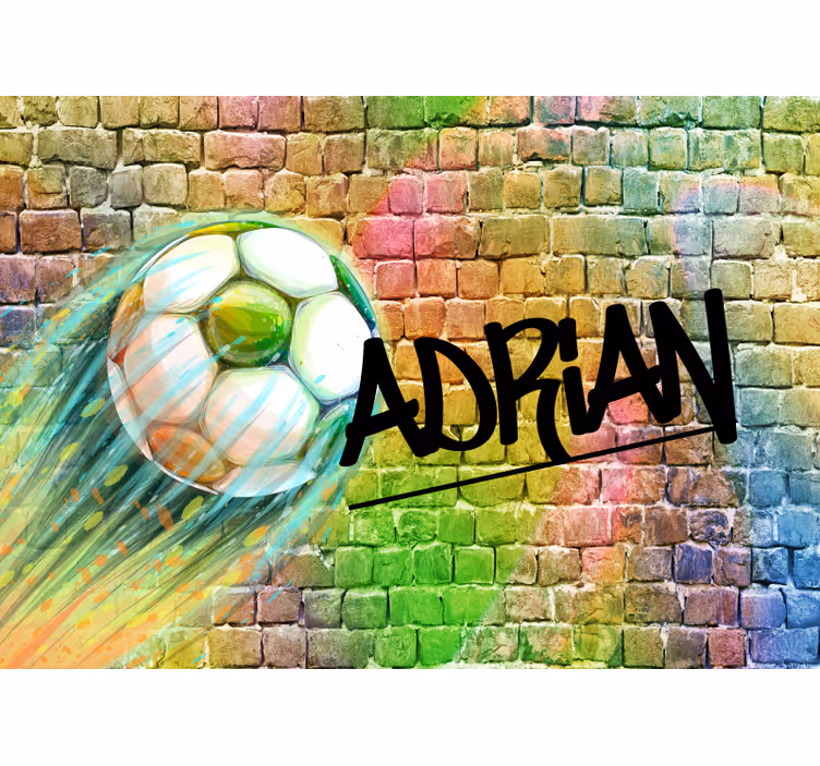 Vehicle mural soccer ball movement - TenStickers