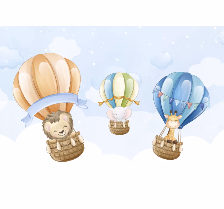 Animal wall mural inflatable blimps - TenStickers