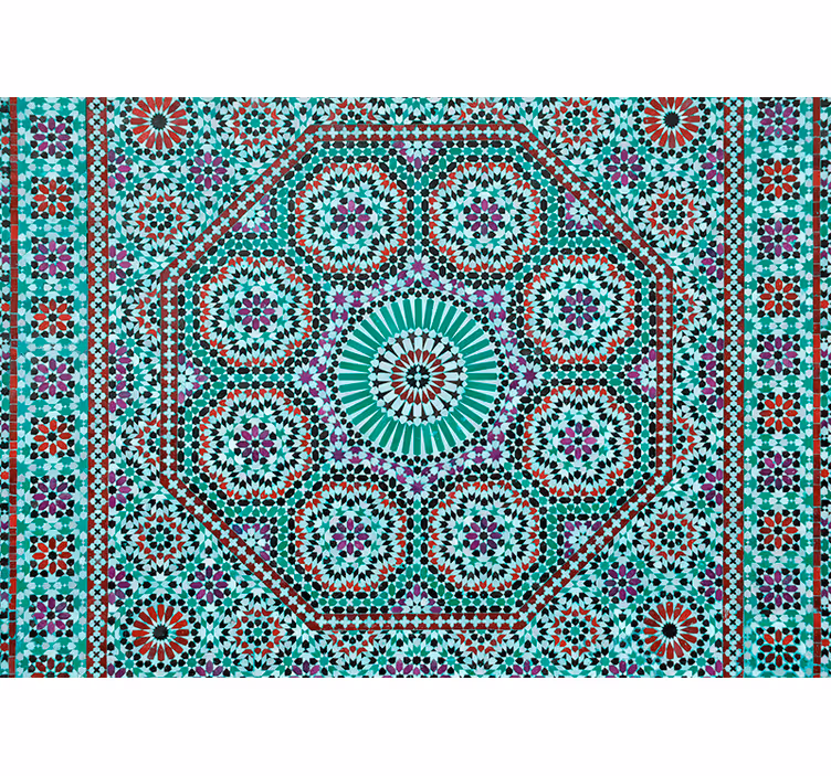 Ornate geometric pattern wall mural - TenStickers