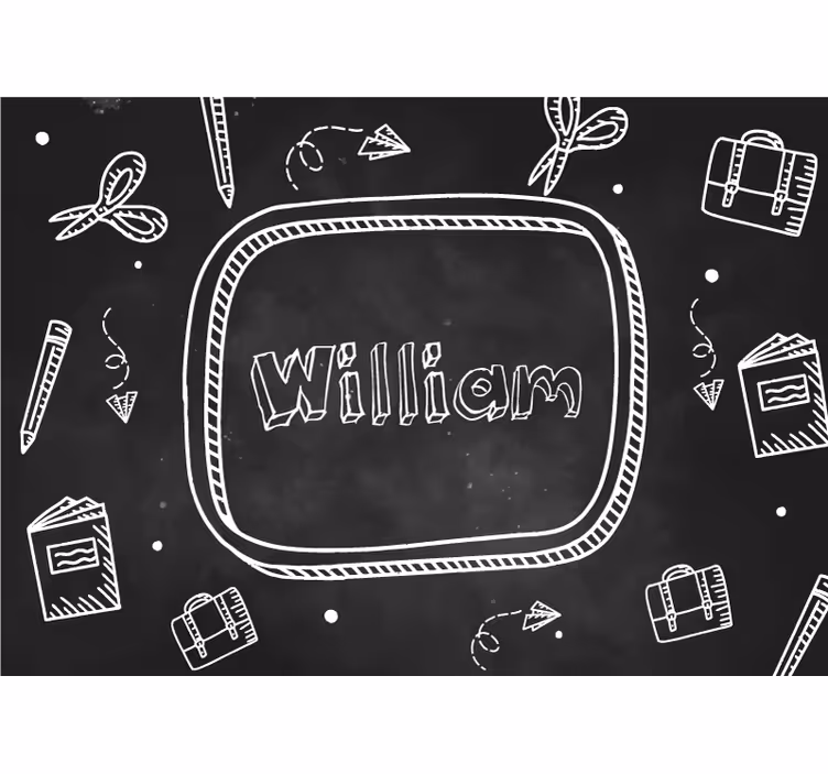 Custom Name Design mural quote - TenStickers