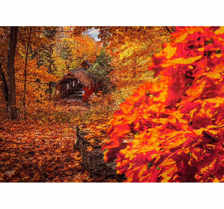 Autum Landscape tree mural - TenStickers