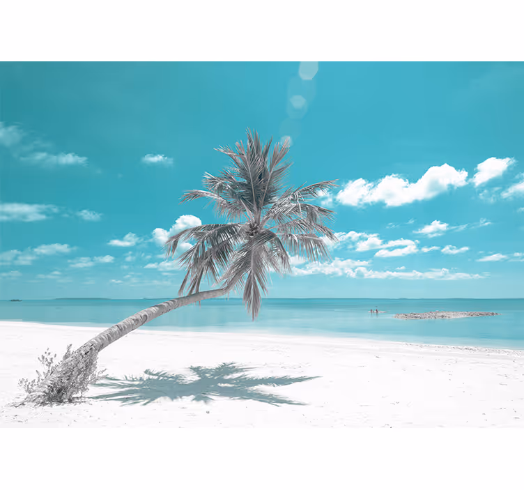 Tropical Beach Paradise sea mural - TenStickers