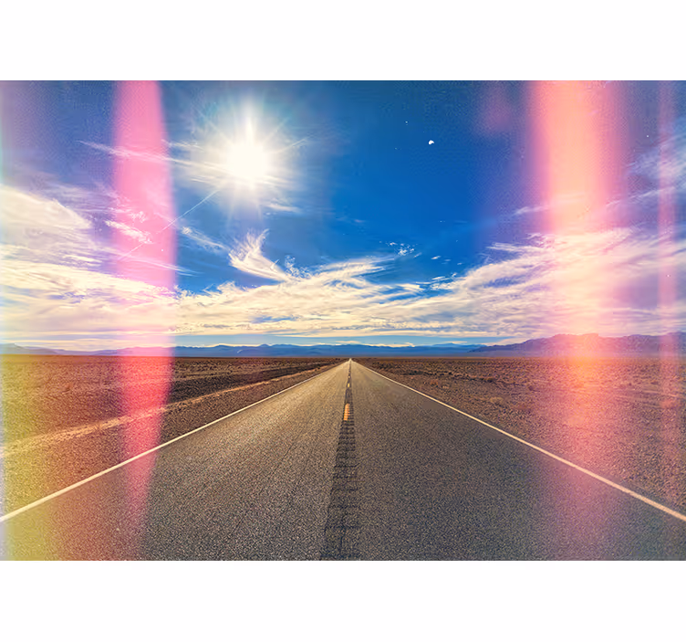 American desert road Wall Mural - TenStickers