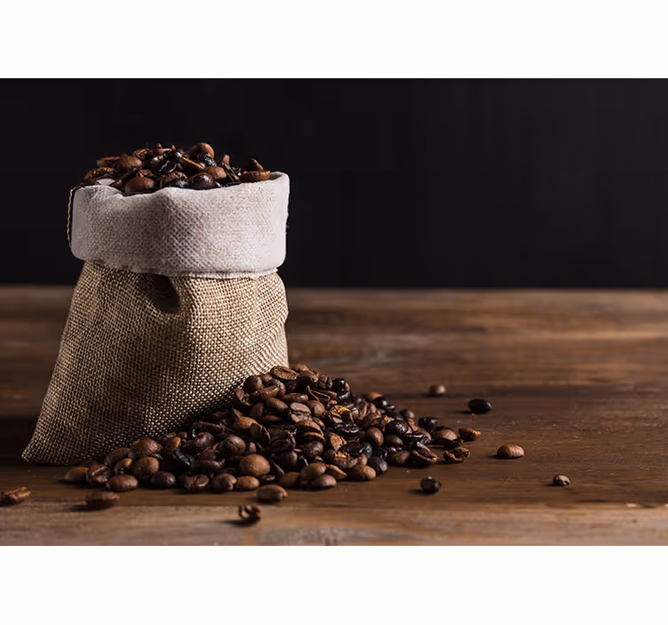 Coffee Bean Bag music mural - TenStickers