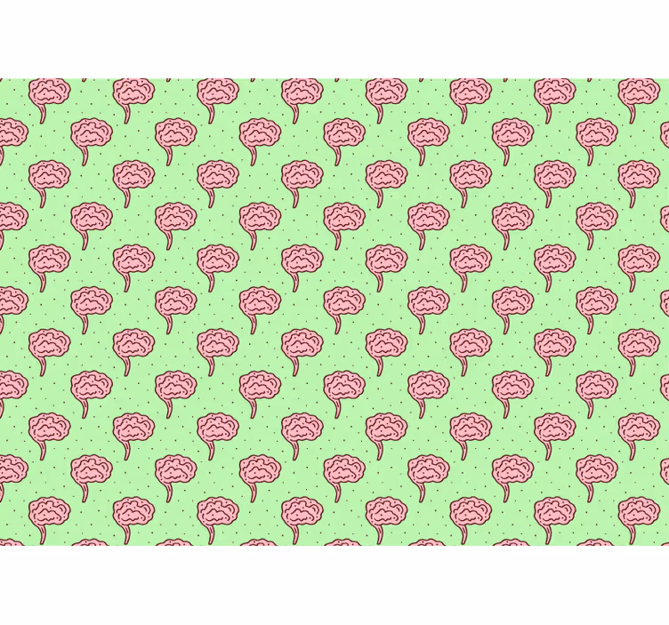 Green and pink brains Abstract Wall Murals - TenStickers