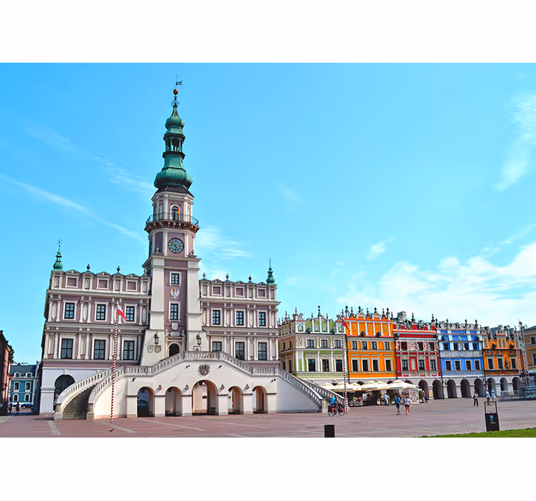 Zamość City  Road wall mural - TenStickers