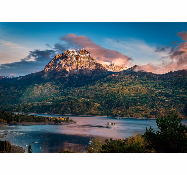 Grand alpine landscape landscape mural wallpaper - TenStickers