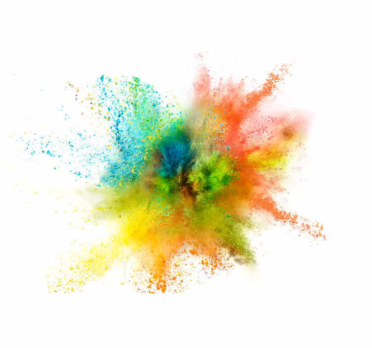 Abstract wall mural colorful splash effect - TenStickers