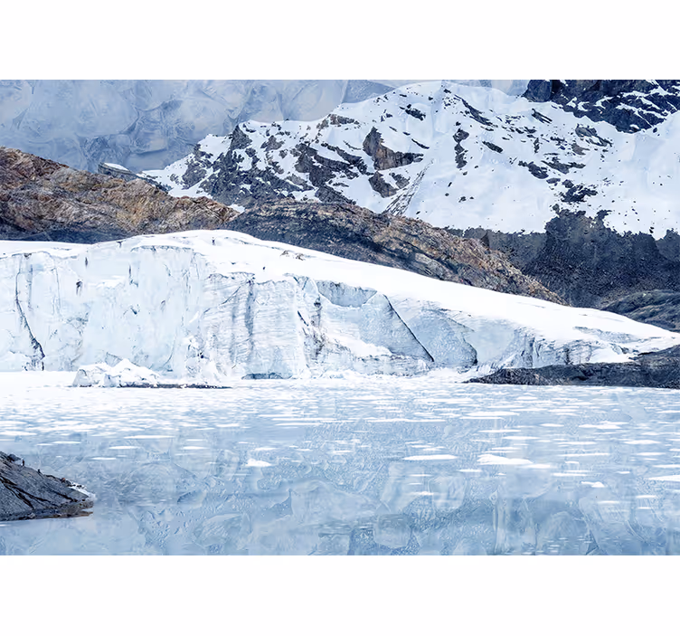 Mountain wall mural majestic glacier range - TenStickers
