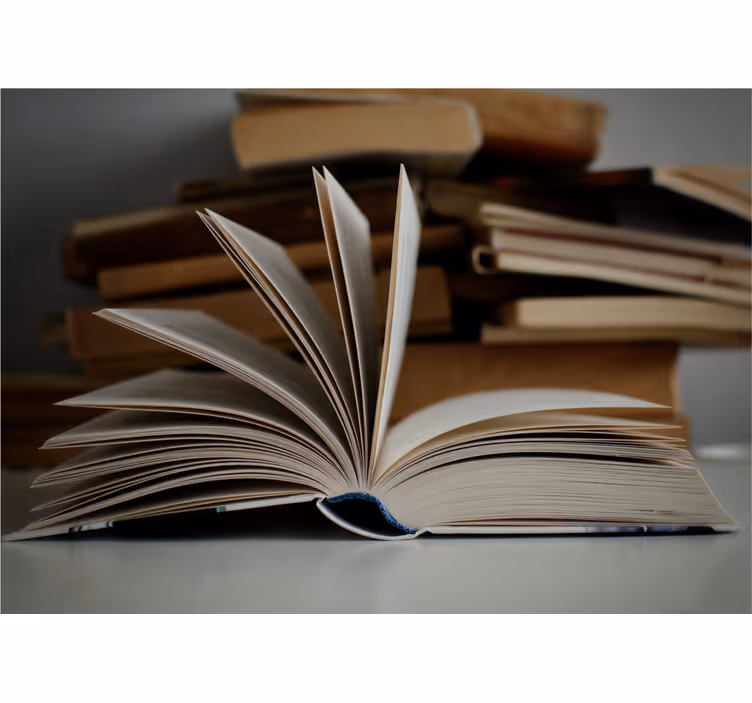Open book vintage wall mural - TenStickers