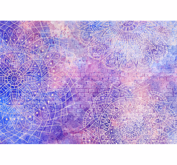 Mandala wall mural with intricate mandala designs - TenStickers