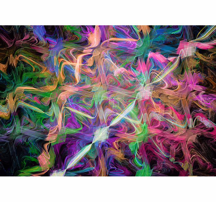 Colourful paint swirl Marriage Wall Murals - TenStickers
