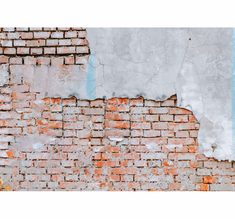 Brick and concrete wall mural - TenStickers