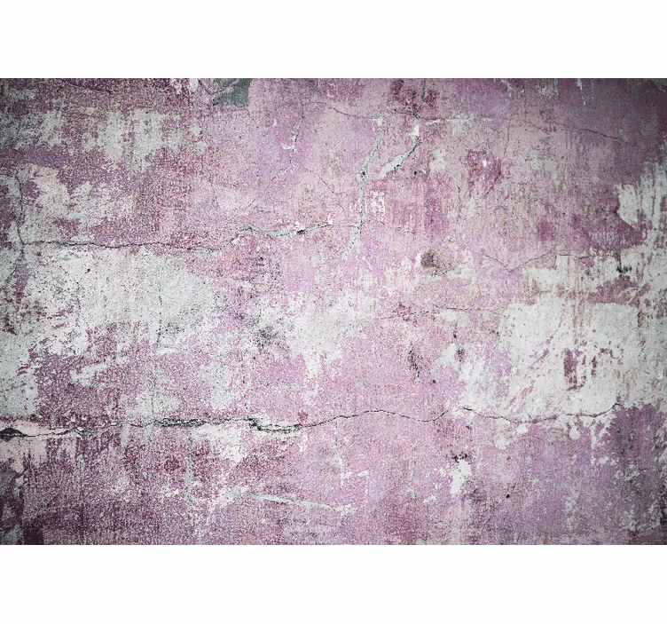 Gray and pink concrete stone wall mural - TenStickers