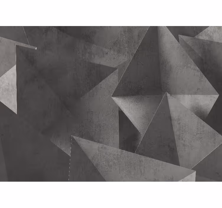 Abstract wall mural with geometric shapes design - TenStickers