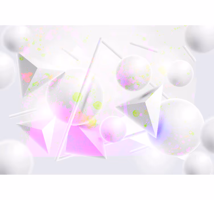 Abstract wall mural geometric shapes fusion - TenStickers