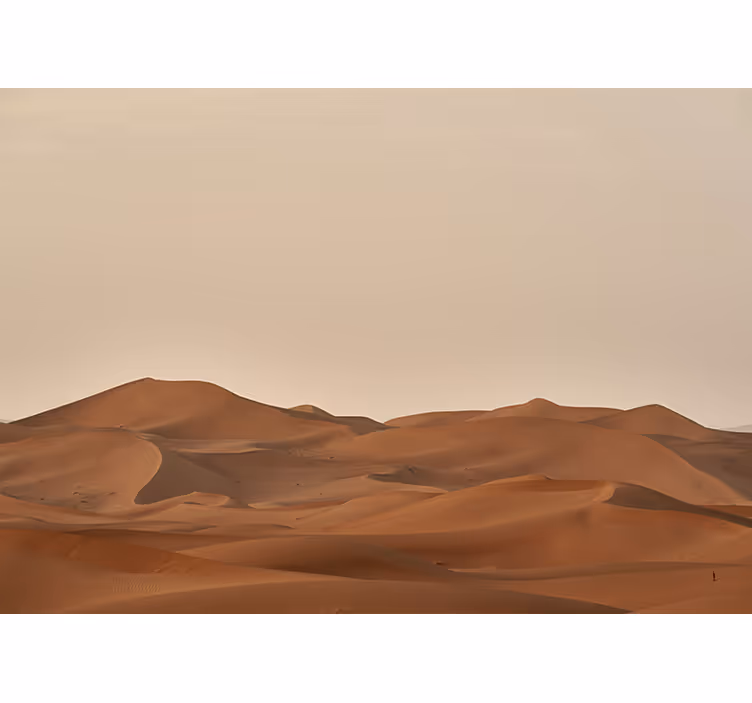 Sand dunes in the living room wall mural - TenStickers