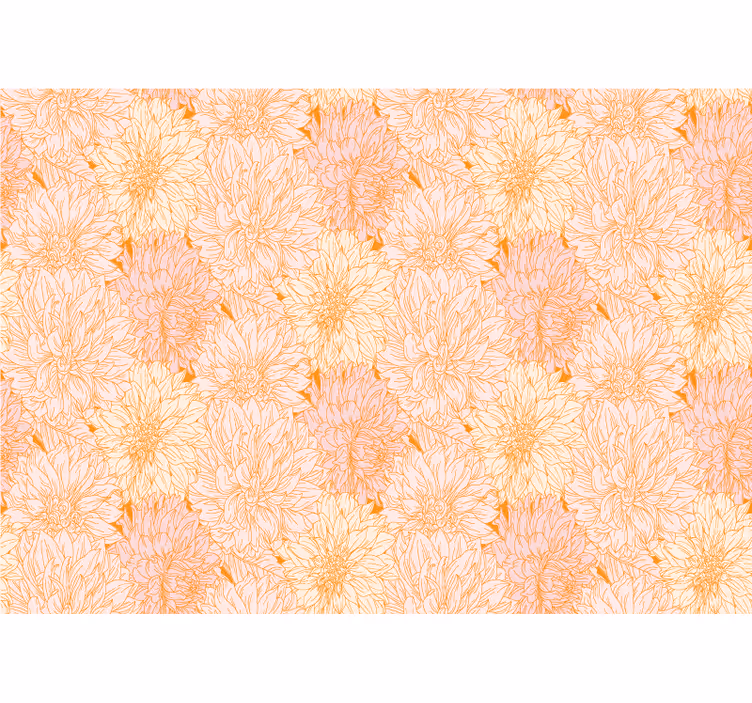Flower mural with elegant floral design - TenStickers