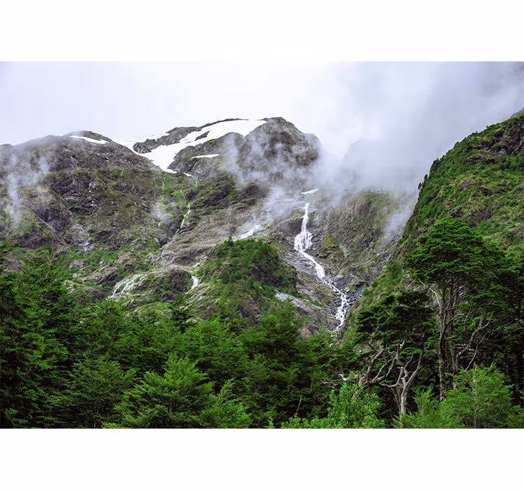 Landscape mural wallpaper grand mountain view - TenStickers
