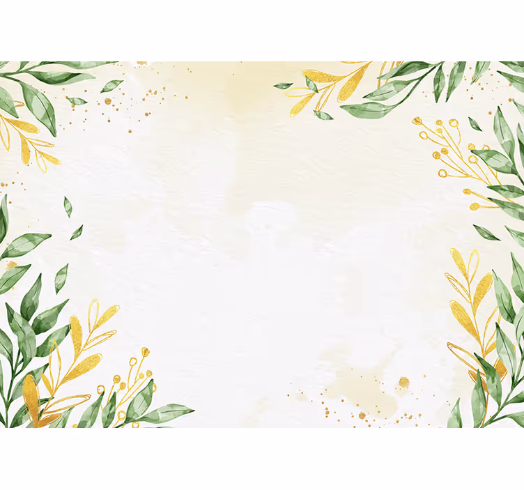Leaves background Marriage Wall Murals - TenStickers