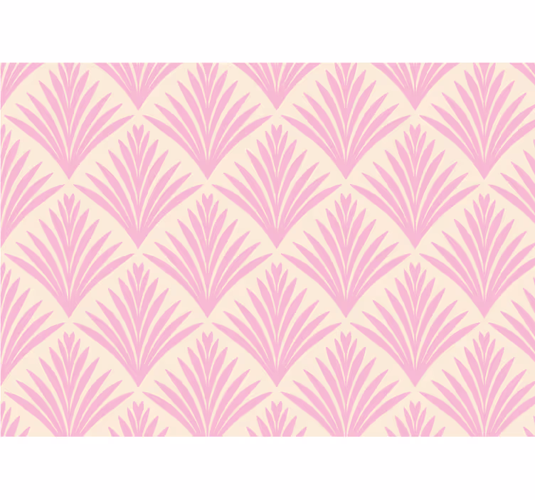 Wall mural stylized palm leaves design - TenStickers