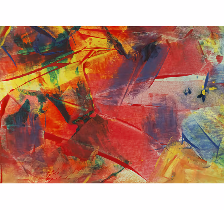 Abstract wall mural with vibrant color blend - TenStickers