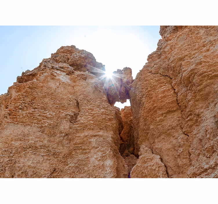 Mountain wall mural rocky landscape view - TenStickers